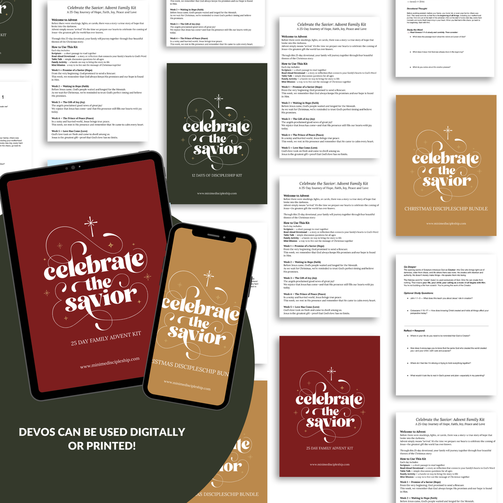 Celebrate the Savior: 25-Day Advent Family Kit