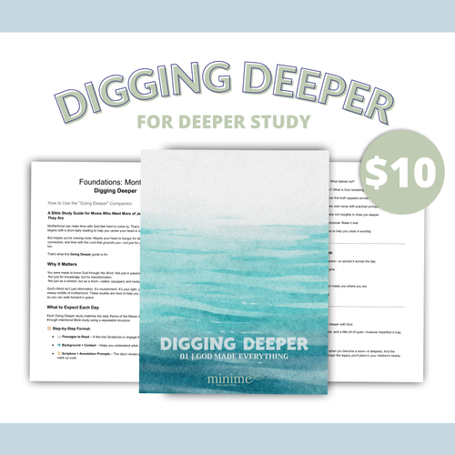 Digging Deeper for Moms (Foundations 01 Sub)